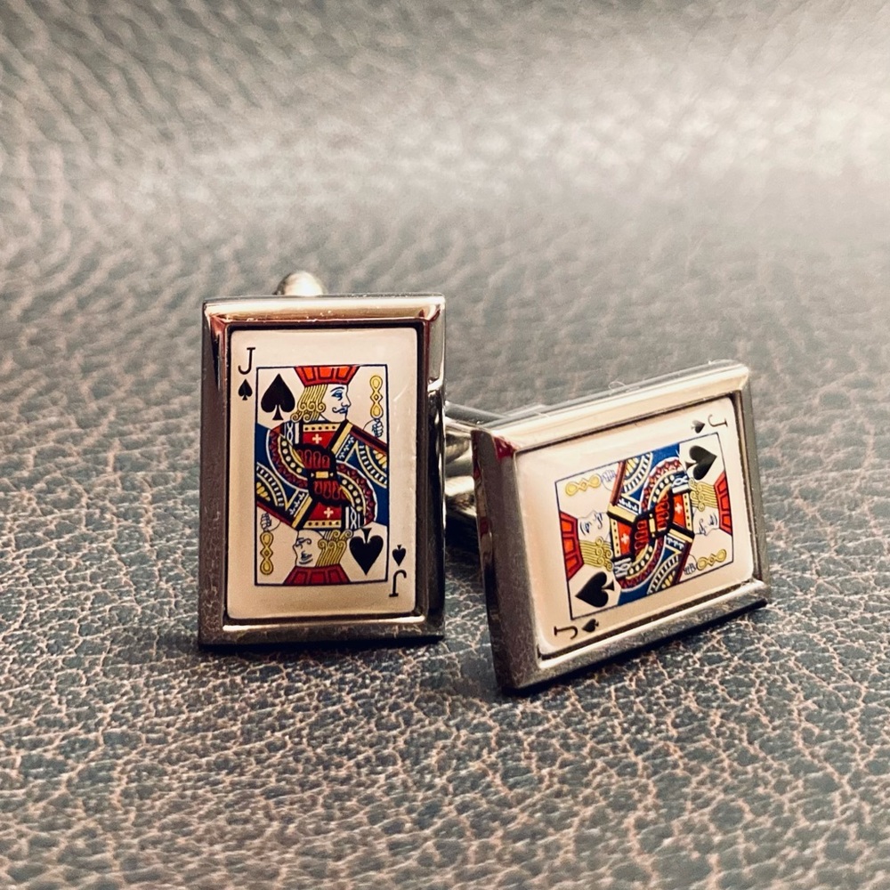 Cuff Links Jack of Spades ♠️